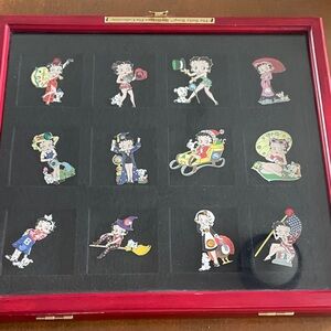 Betty Boop Collector's Pin Set - Multicolor